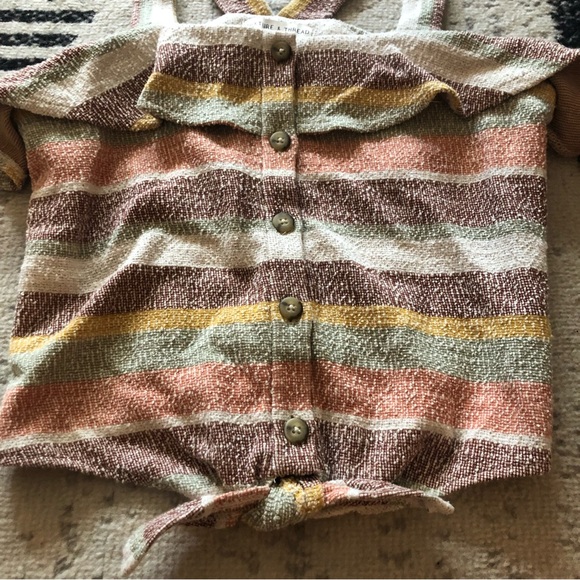 Madewell Texture & Thread Ruffle Tie Front Tank Top - Picture 4 of 5